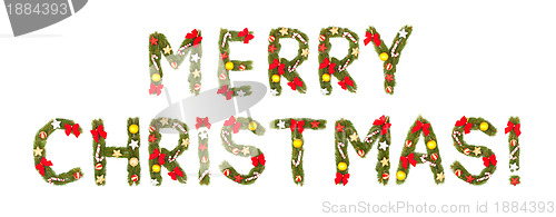 Image of Marry christmas greeting.
