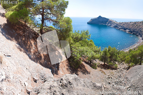 Image of Summer view seacoast. Sudak beach. Black Sea, Ukraine