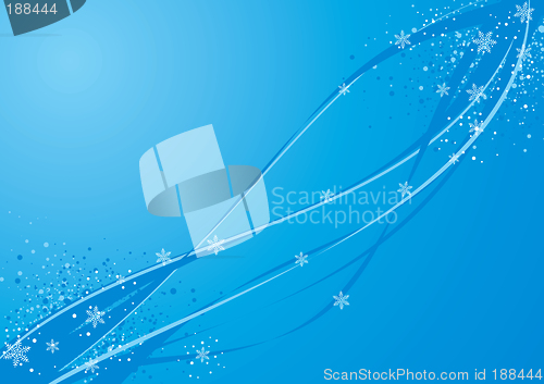 Image of Blue winter background
