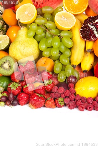 Image of Huge group of fresh vegetables and fruits