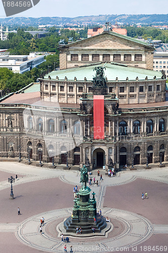 Image of Panorama of Dresden,  Semper Opera House,