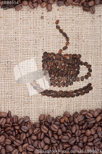 Image of Brown roasted coffee beans.