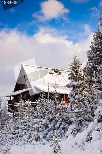Image of Mountain house during the winter