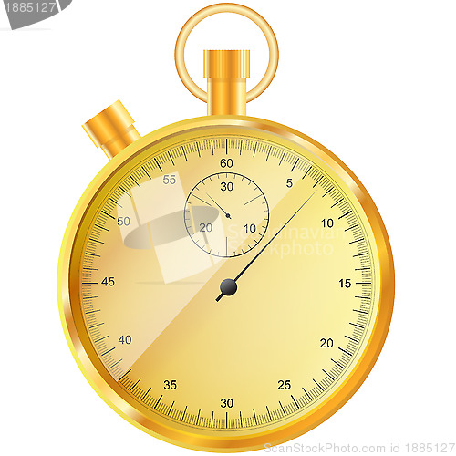 Image of gold stopwatch