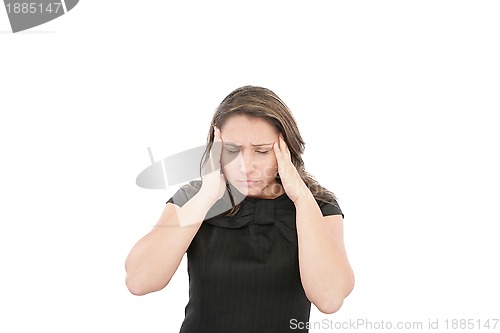 Image of An image of girl with headache 
