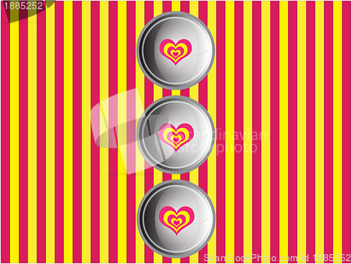 Image of Love buttons