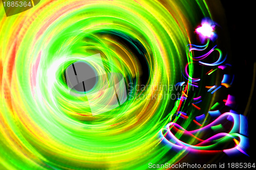 Image of christmas lights in the motion