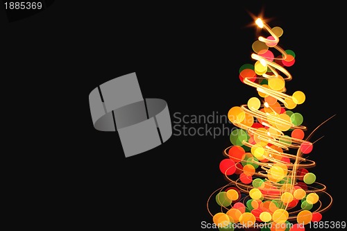 Image of abstract color christmas lights