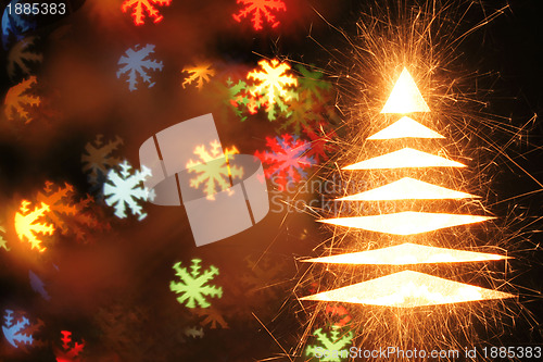 Image of abstract christmas background