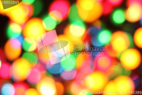 Image of abstract color christmas lights