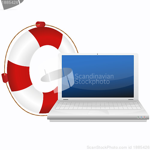 Image of lifesaver for laptop