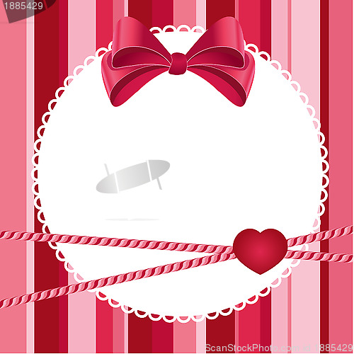 Image of pink scrap background with bow