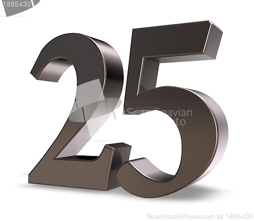 Image of number twenty five