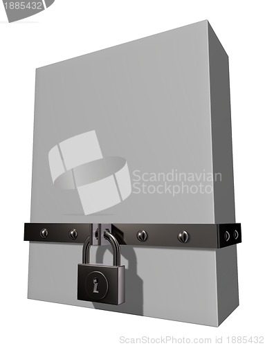 Image of box and padlock