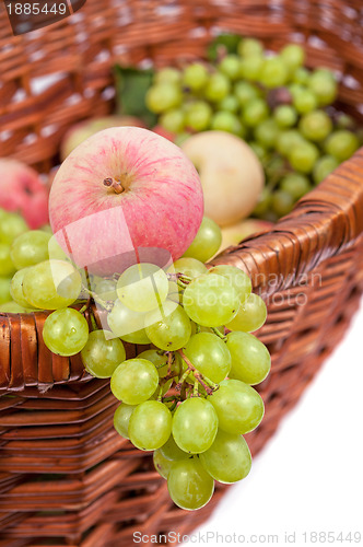 Image of apples and grapes
