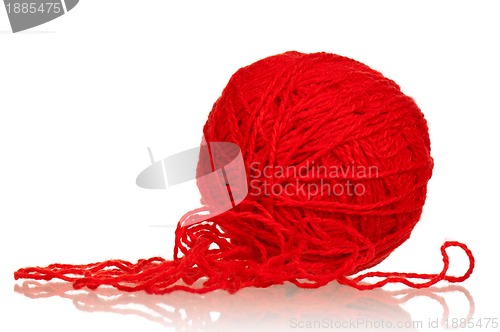 Image of Red ball of yarn