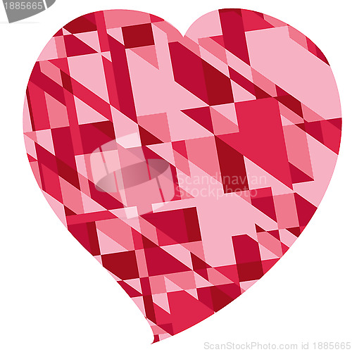 Image of red heart for valentine's day