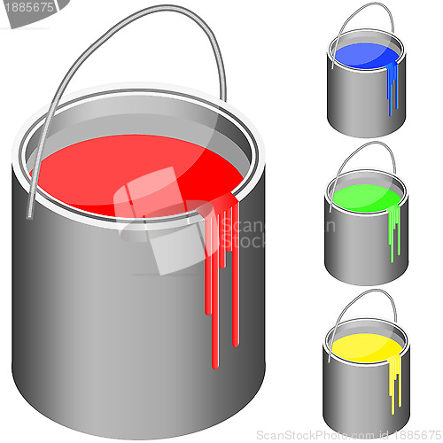 Image of bucket with paint