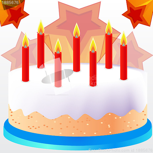 Image of cake with candles