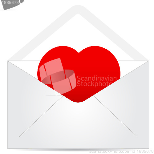 Image of envelope with red heart