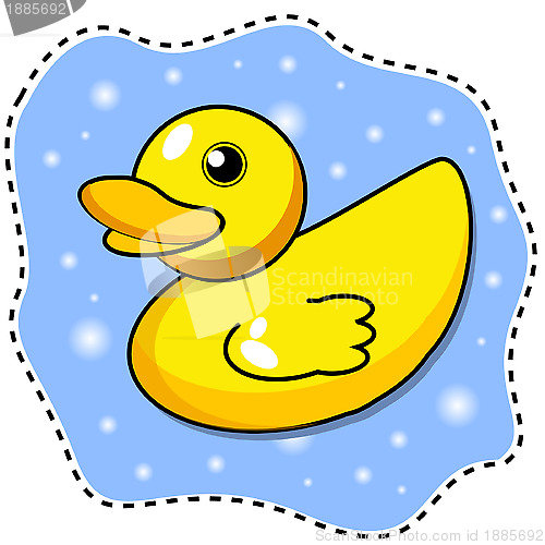 Image of cartoon yellow duck