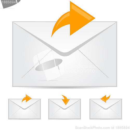 Image of envelope and arrow