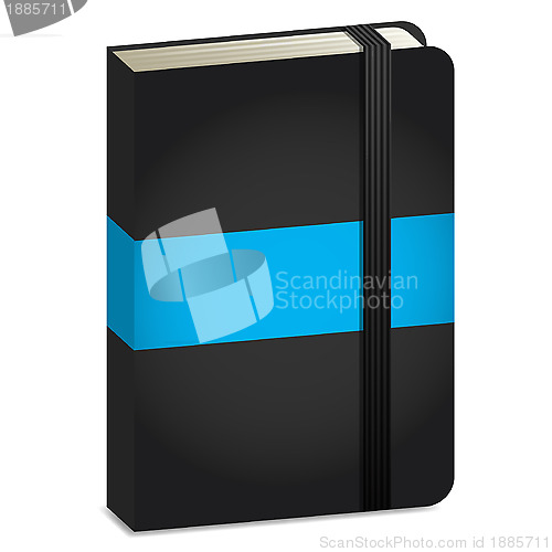 Image of notebook with elastic