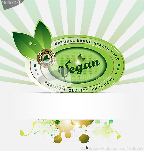 Image of Vegan background with empty copyspace