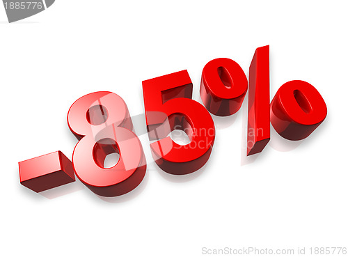 Image of 85% eighty five percent