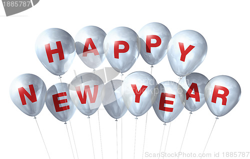 Image of happy new year balloons