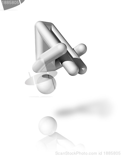 Image of Gymnastics Trampoline 3D symbol