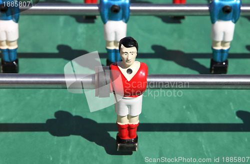 Image of foosball. table soccer