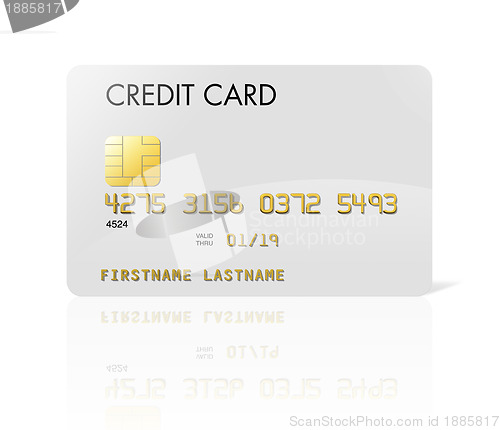 Image of White credit card