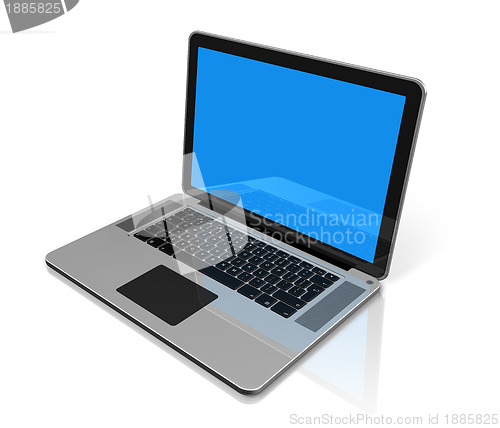 Image of Laptop computer isolated on white