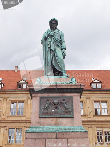 Image of Schiller statue, Stuttgart