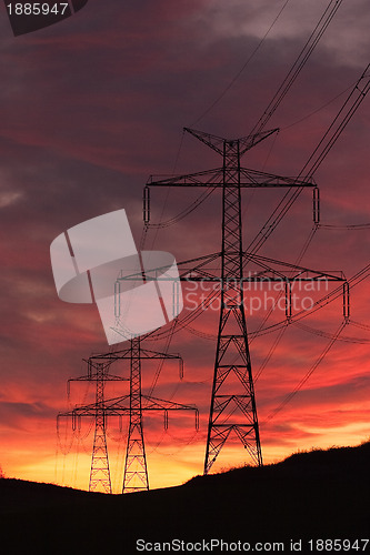 Image of The transmission towers