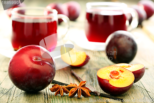 Image of Compote of plums and spices.