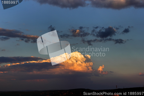 Image of clouds at dusk