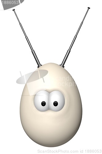 Image of egg with antenna