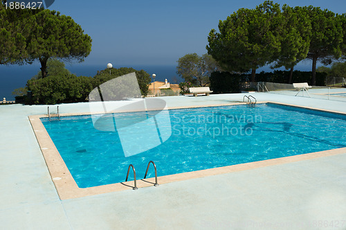 Image of Scenic ocean view pool