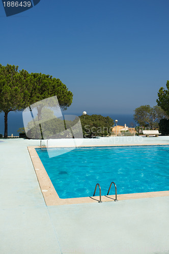 Image of Scenic ocean view pool