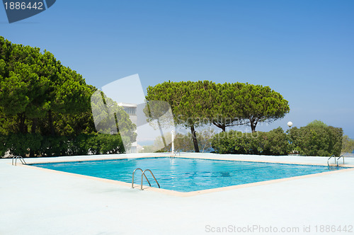 Image of Sunny swimming pool