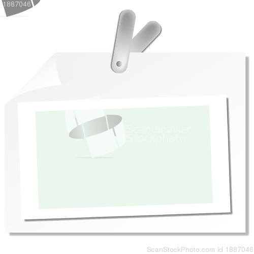 Image of paper with clip