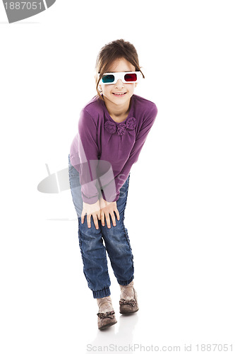 Image of Girl with 3D glasses