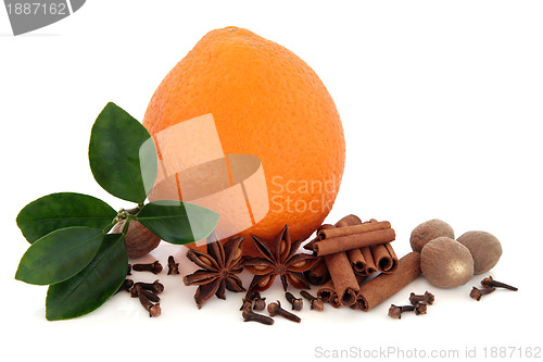 Image of Spices and Orange Fruit