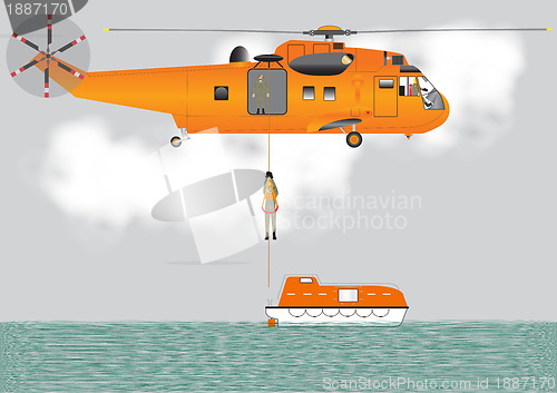 Image of Search and Rescue Helicopter