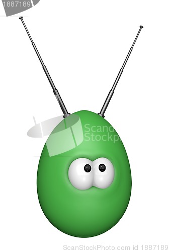 Image of egg with antenna
