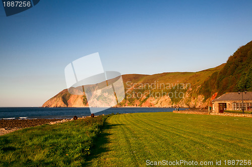 Image of On the beach in Lynmouth