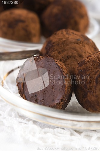 Image of Homemade chocolate truffles