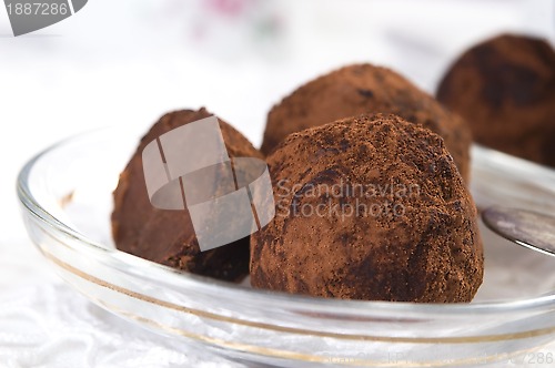 Image of Homemade chocolate truffles